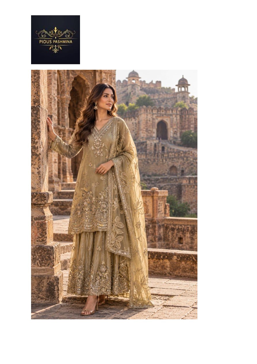 Pious Collection traditional embroidered suit